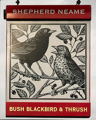 Bush, Blackbird and Thrush sign 2012