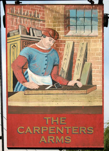 Carpenters Arms sign 2010