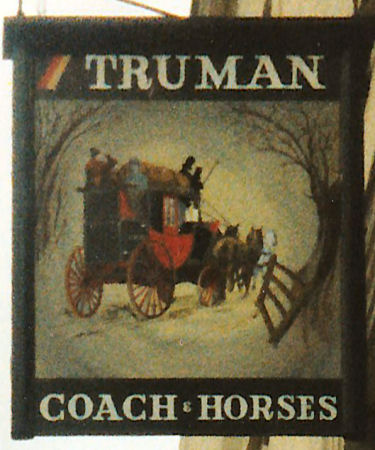 Coach and Horses sign 1986