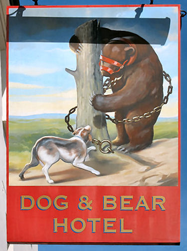 Dog and Bear sign 2011