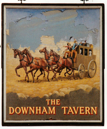 Downham Tavern sign 1991