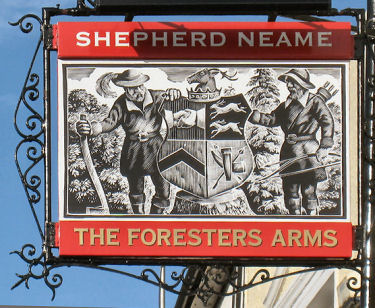 Forester's Arms sign 2010
