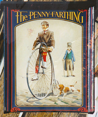 Penny Farthing sign 1990