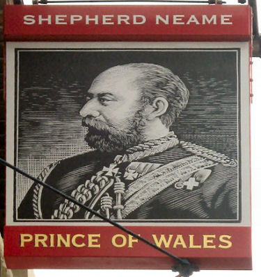 Prince of Wales sign 2010