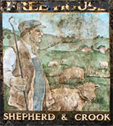 Shepherd and Crook sign