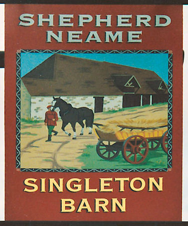 Singleton Barn sign 1992