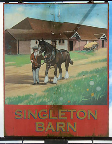 Singleton Barn sign 2010