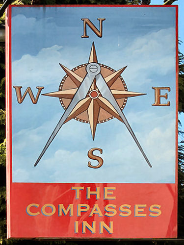 Compasses Inn sign 2011