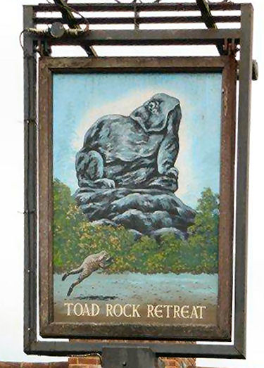 Toad Rock Retreat sign