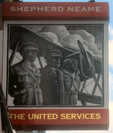 United Services sign 2010