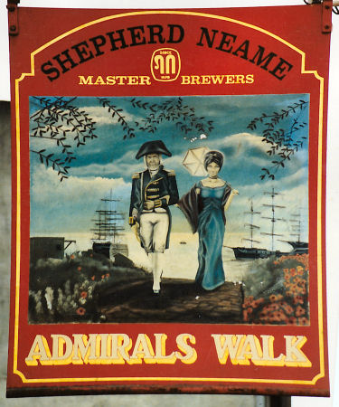 Admiral's Walk sign 1991