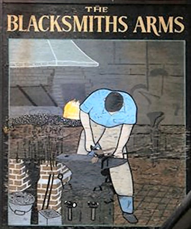 Blacksmith's Arms sign 2013