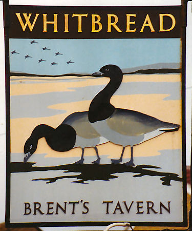 Brent's Tavern sign 1991