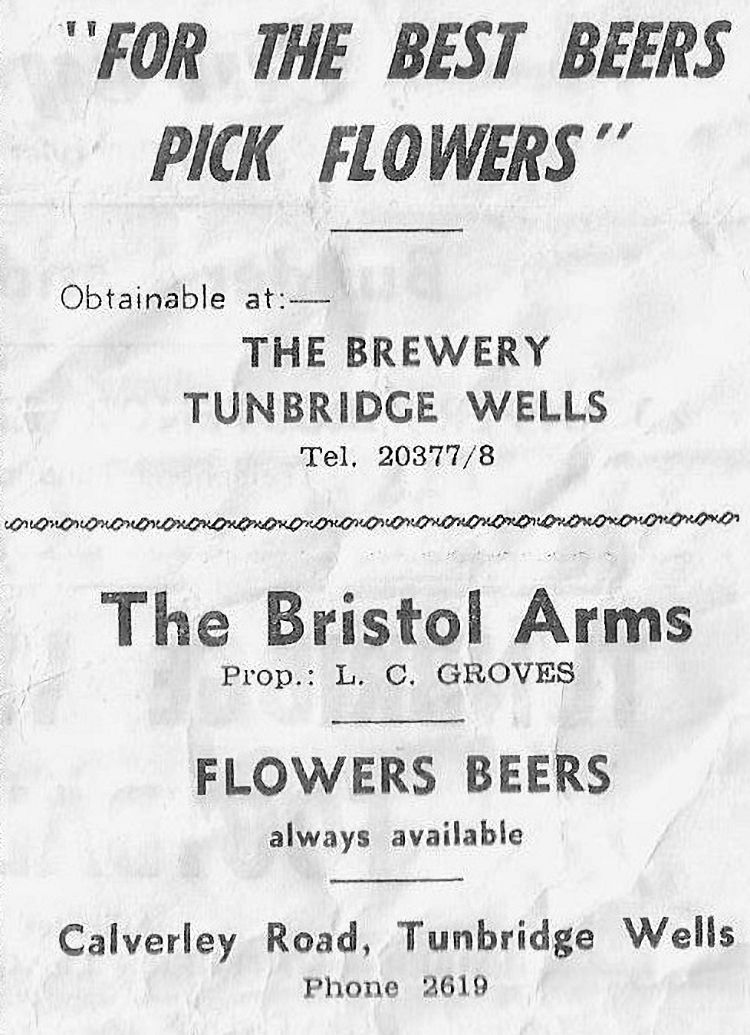 Bristol Arms advert 1963