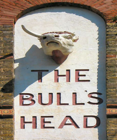 Bull's Head plaster sign