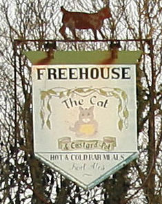 Cat and Custard Pot sign 2007