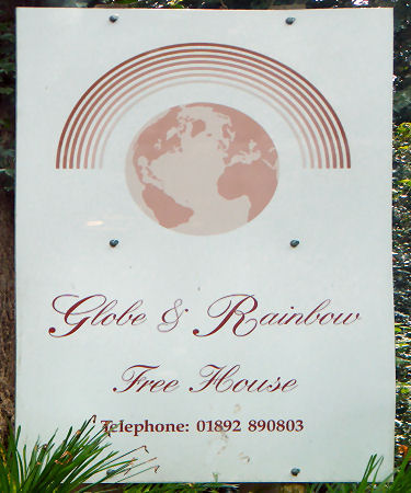 Globe and Rainbow sign 2014