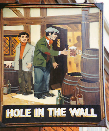 Hole in the Wall sign 1991
