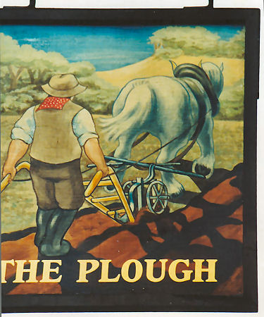 Plough Inn sign 1991