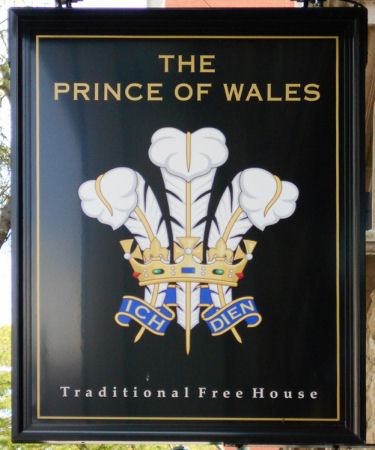 Prince of Wales sign 2014