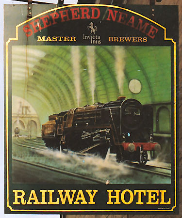 Railway Hotel sign 1992