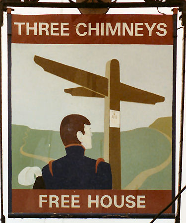 Three Chimneys sign 1986