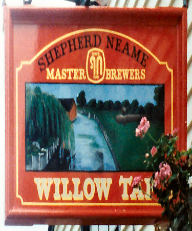 Willow Tap sign 1990