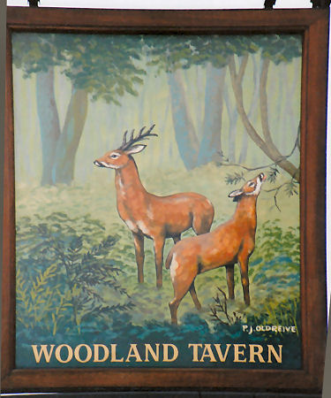 Woodland Tavern sign 1996