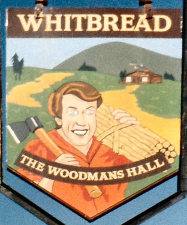 Woodman's Hall sign 1986