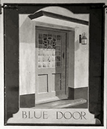 Blue Door sign