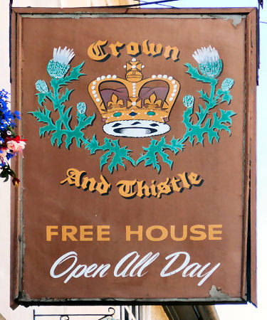 Crown and Thistle sign 2014