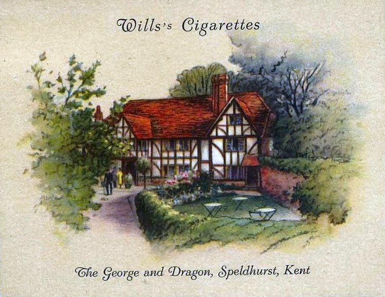 George and Dragon Wills cigarette card