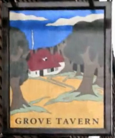 Grove Tavern sign 2009