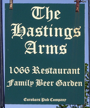 Hastings Arms sign 2011