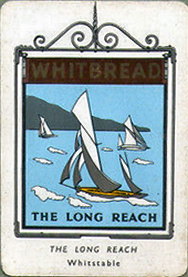 Long Reach Tavern card 1951