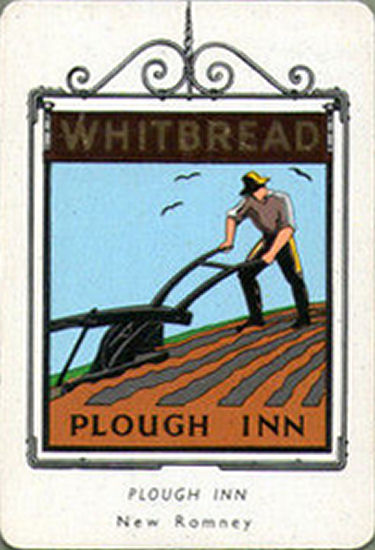 Plough Inn card 1951