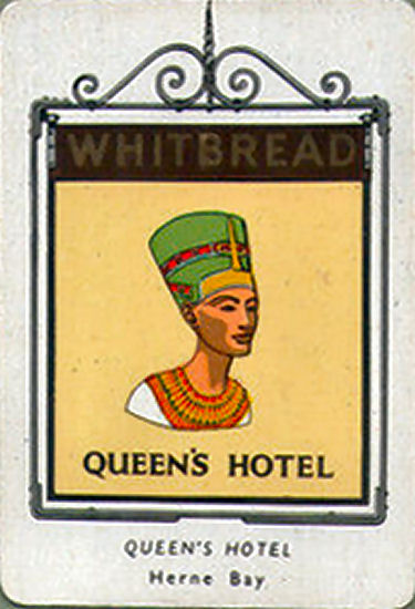 Queen's Hotel card 1951