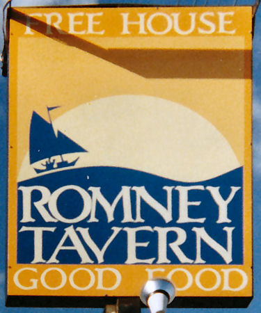 Romney Tavern sign 1990