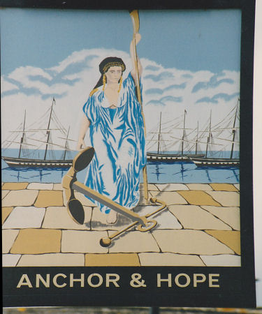 Anchor and Hope sign 1985