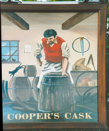Cooper's Cask sign 1995