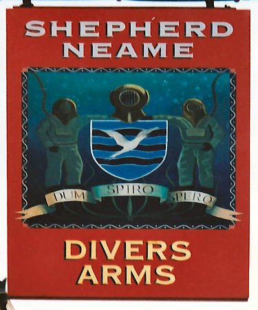 Diver's Arms sign 1992