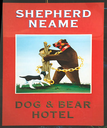 Dog and Bear sign 1994