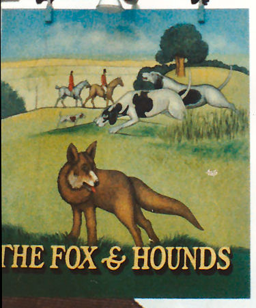 Fox and Hounds sign 1986