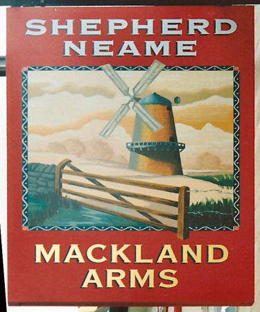 Mackland Arms sign 1992