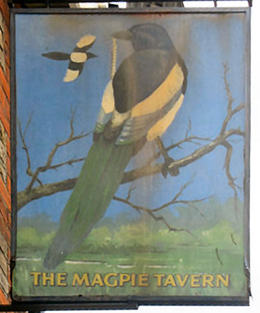 Magpie Tavern sign 2011