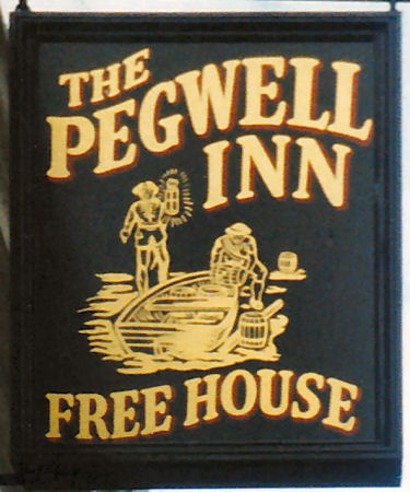Pegwell Bay Inn sign 1986