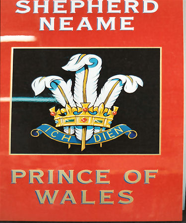 Prince of Wales sign 1999