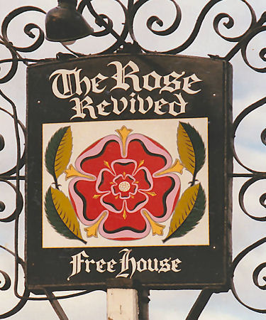 Rose Revived sign March 1986