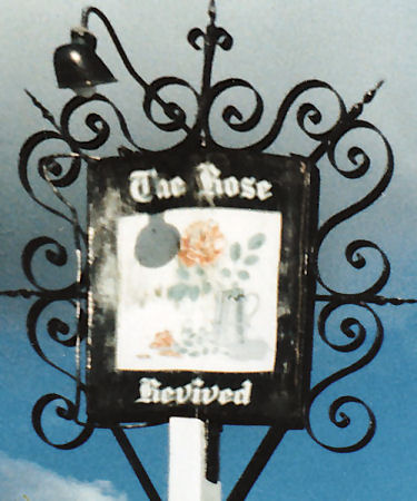 Rose Revived sign November 1986