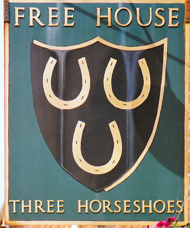 Three Horseshoes sign 1991
